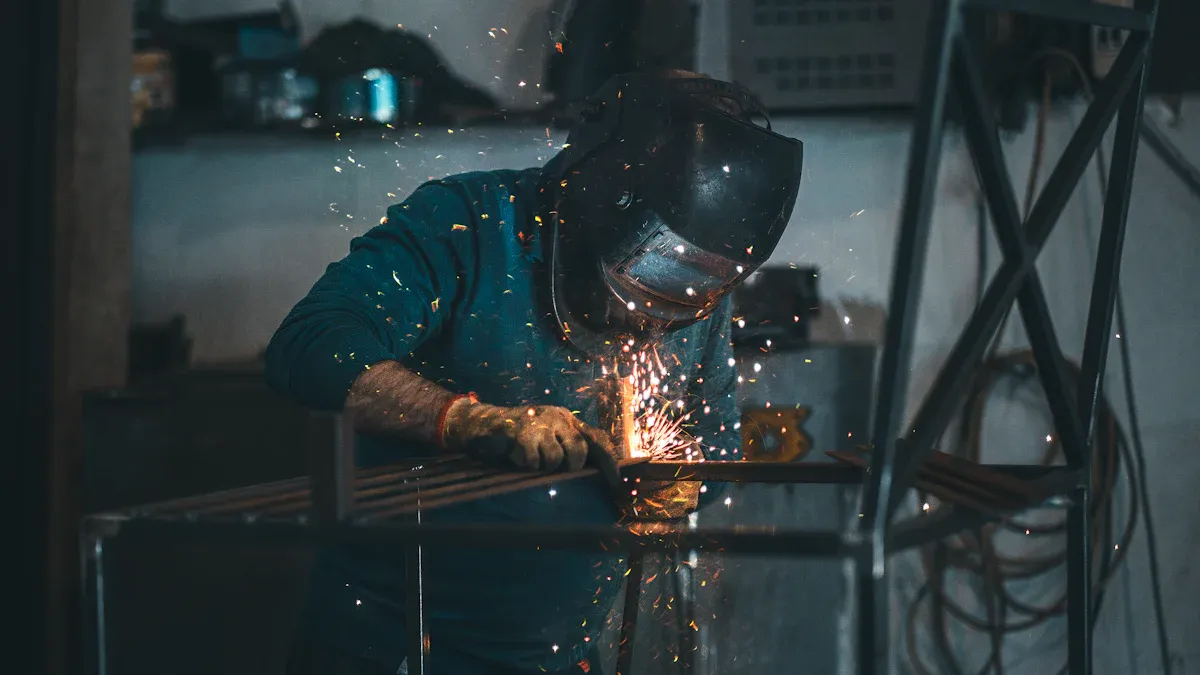 During Work: Safety Steps for Welding Galvanized Steel