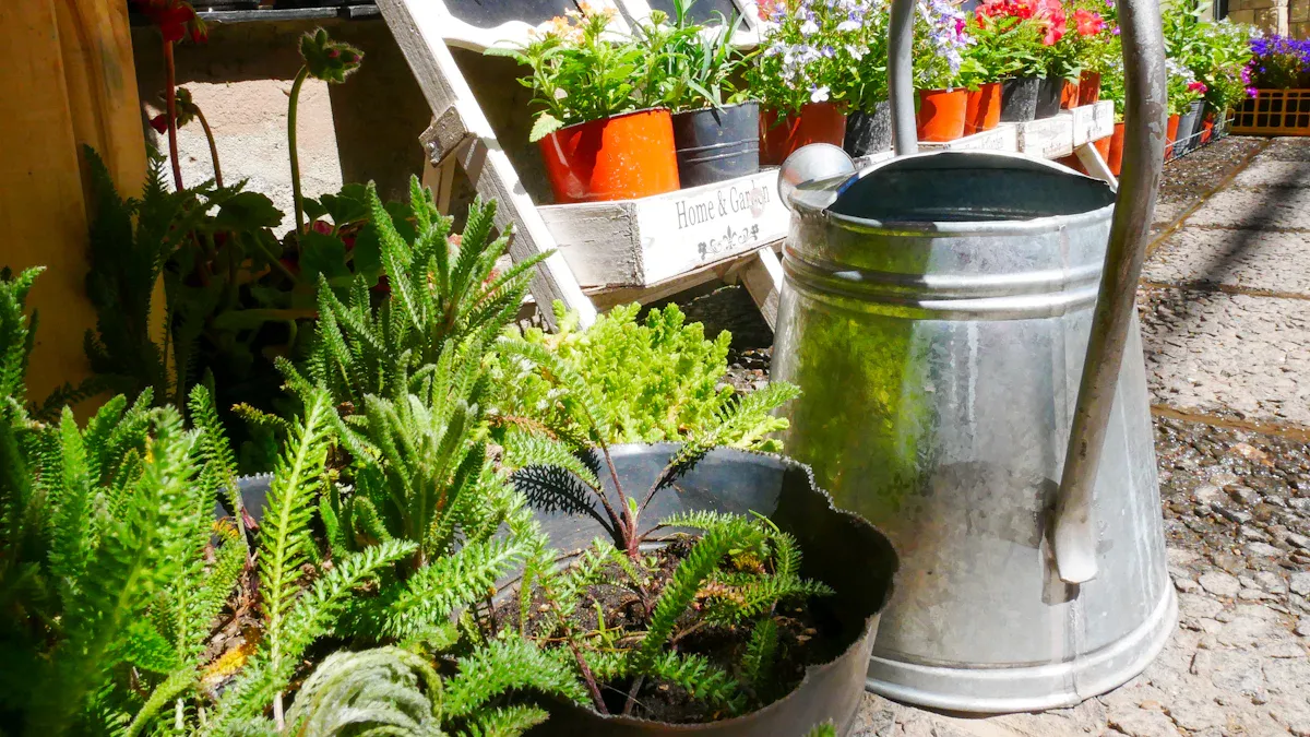 Indoor Garden and Greenhouse Steel Building Ideas