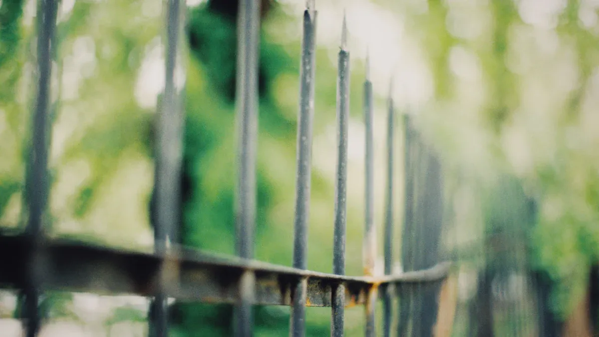 Creative Plant Supports Made from Galvanized Steel Spikes